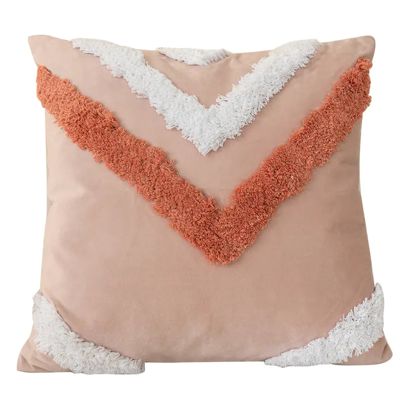 Nordic Tufted Pillowcase – 3D Textured Design