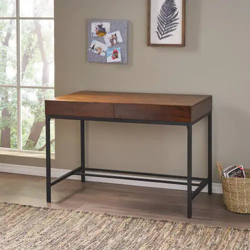 Wooden Desk with Drawers