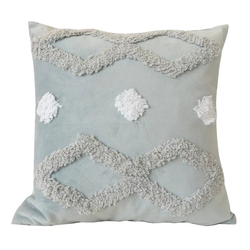 Nordic Tufted Pillowcase – 3D Textured Design