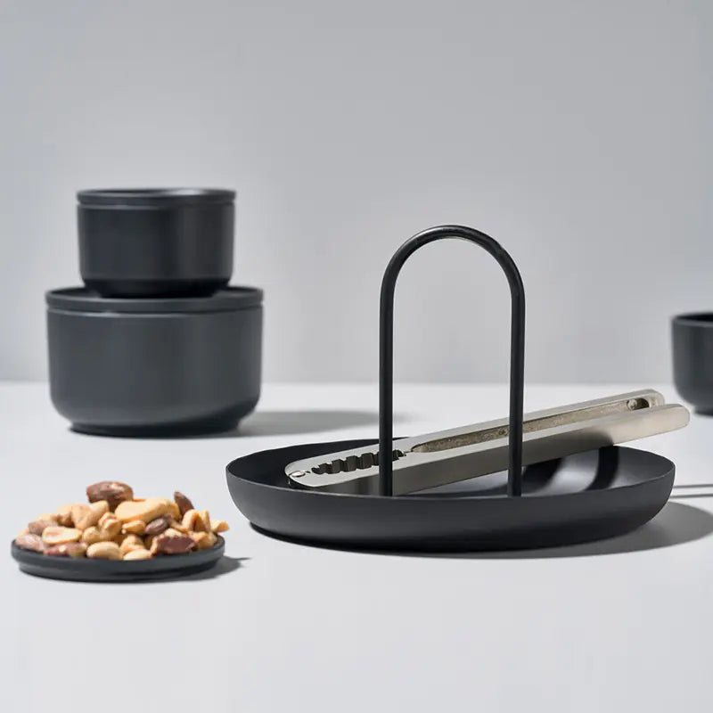 Nordic Modern Handle Tray – Round, Storage & Decor
