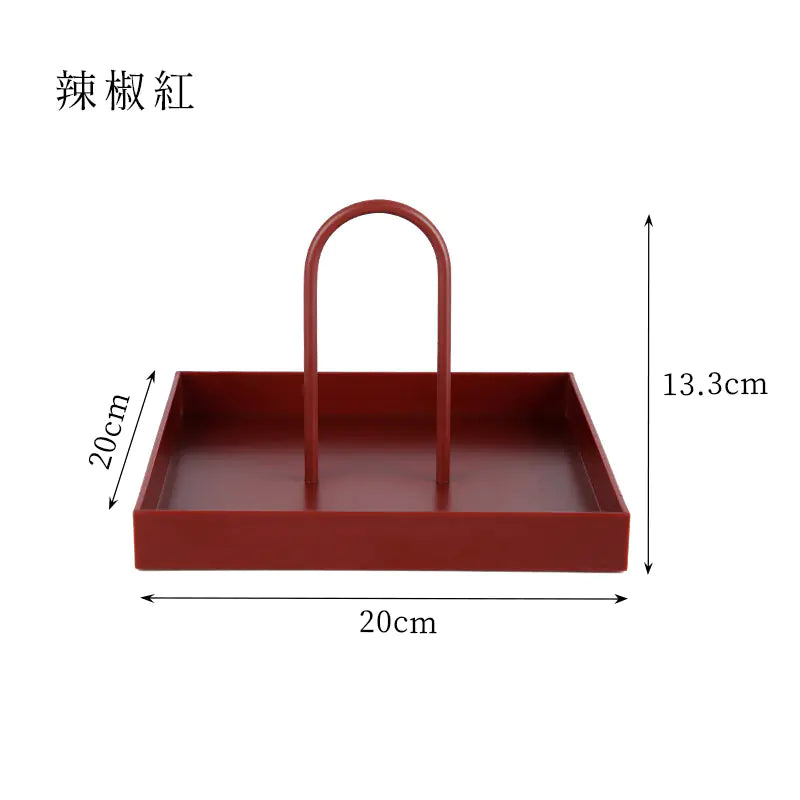 Nordic Modern Handle Tray – Round, Storage & Decor