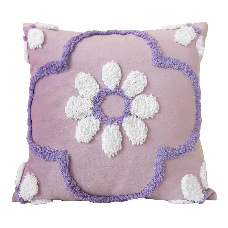 Nordic Tufted Pillowcase – 3D Textured Design