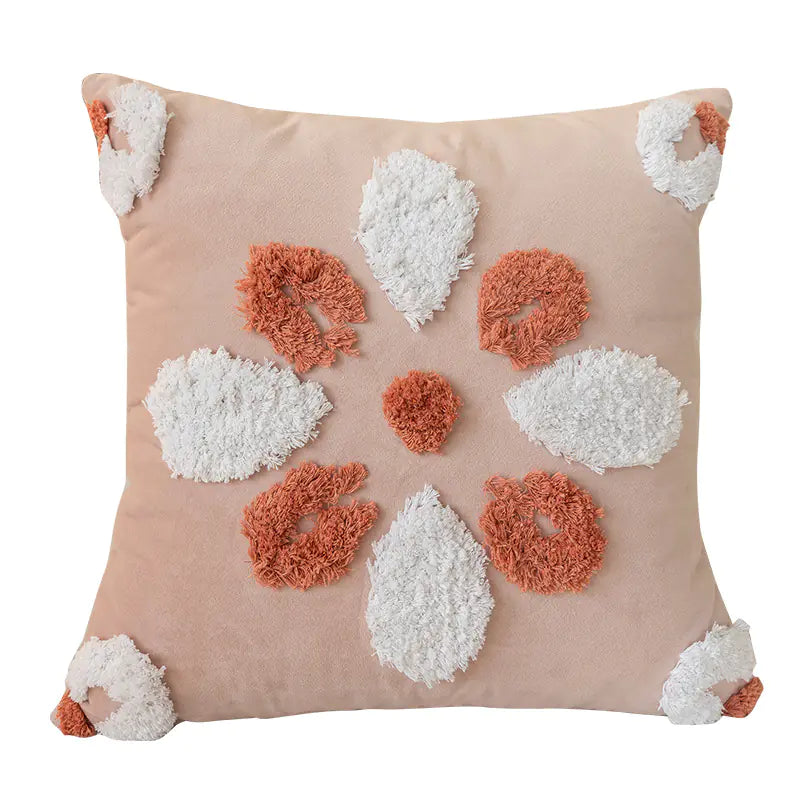 Nordic Tufted Pillowcase – 3D Textured Design