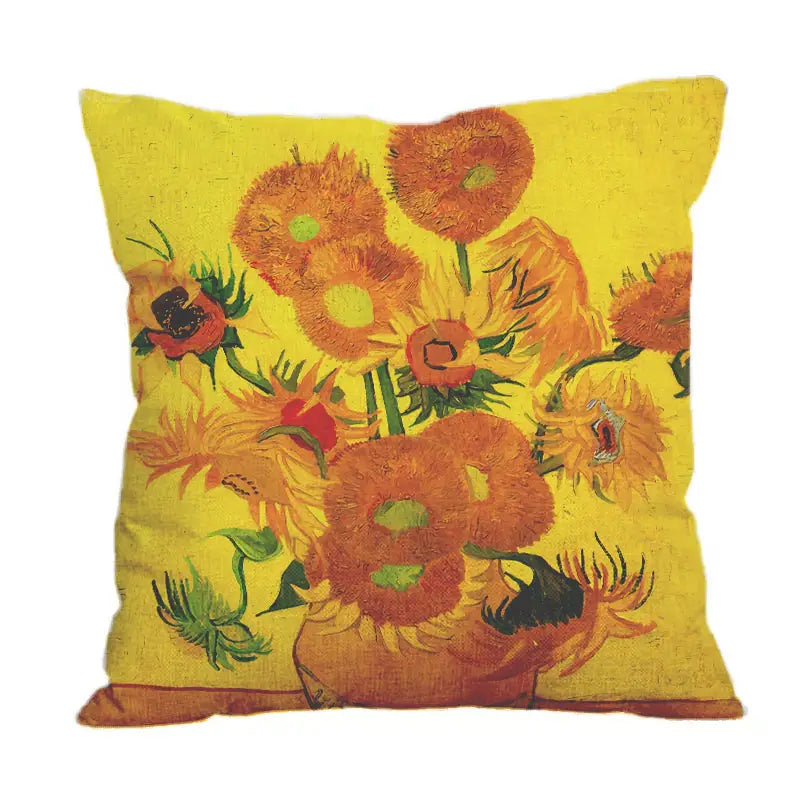 Oil Painting Throw Pillow Cover