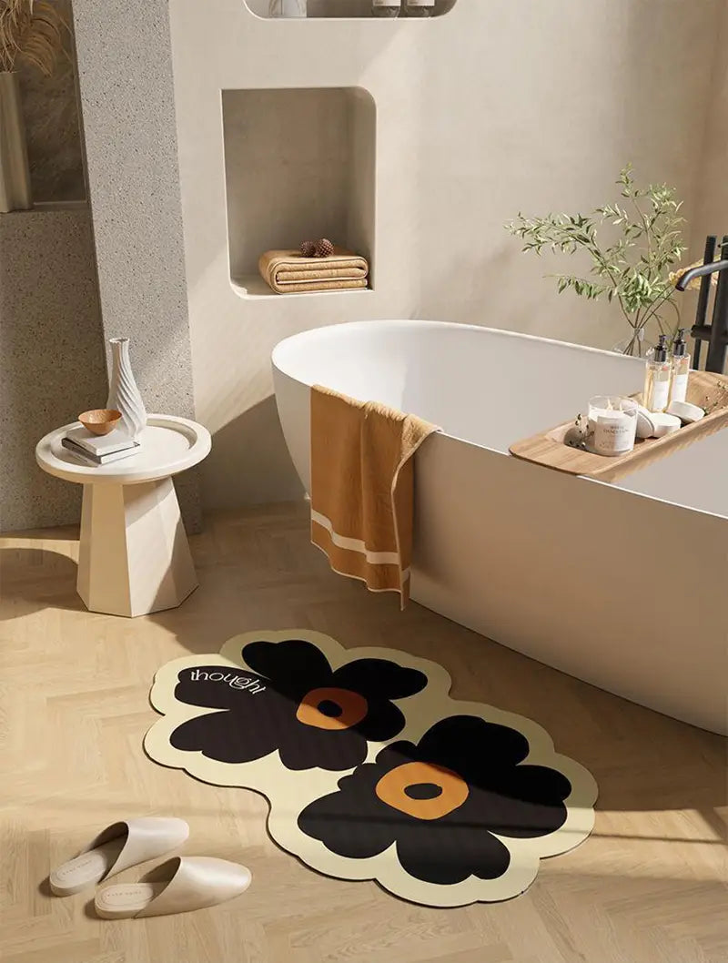 Flower-Shaped Floor Mat – Kitchen and Home Decor