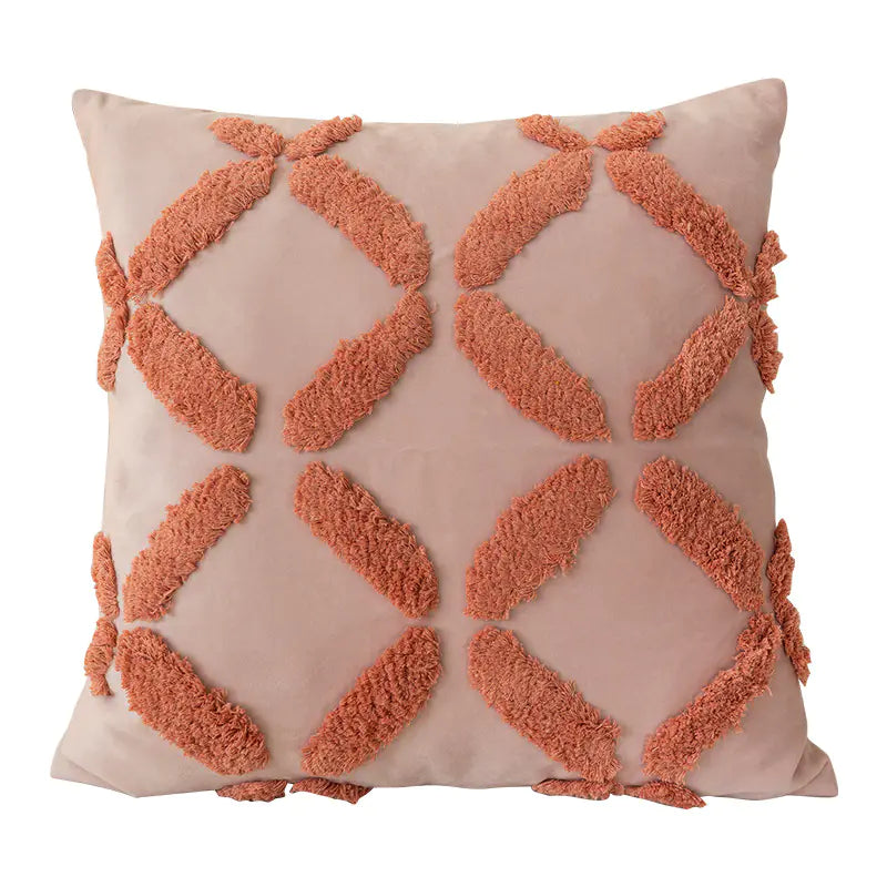 Nordic Tufted Pillowcase – 3D Textured Design