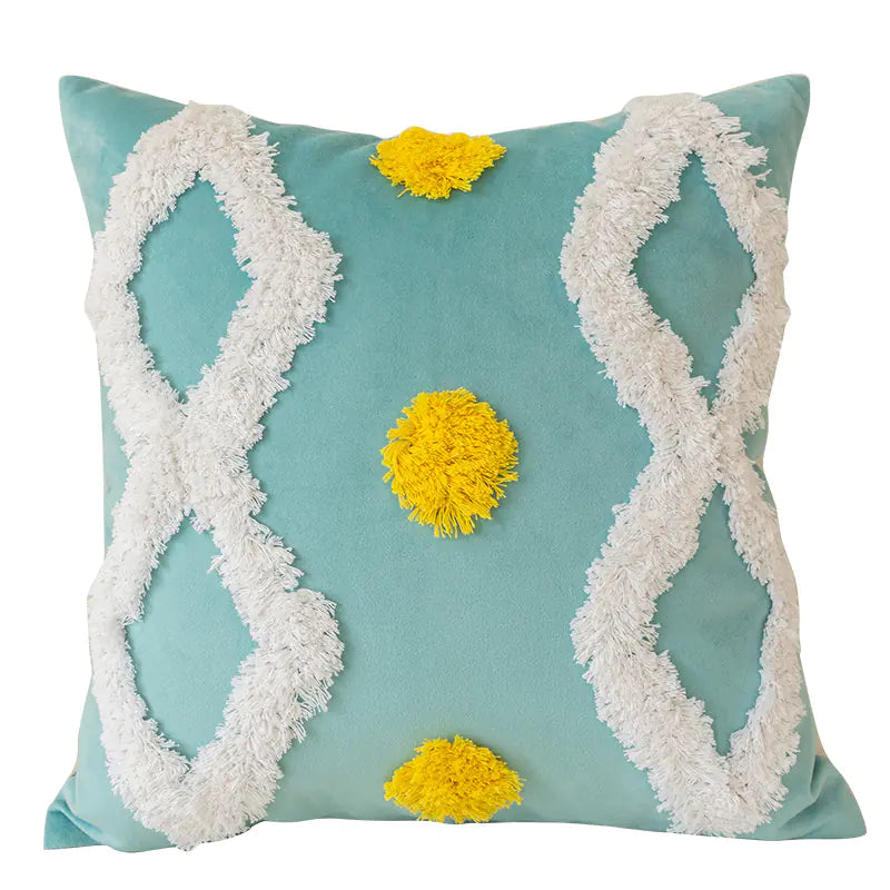 Nordic Tufted Pillowcase – 3D Textured Design