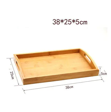 Bamboo Double Ear Tea Tray