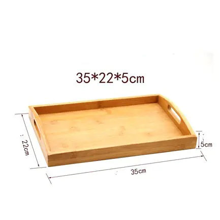 Bamboo Double Ear Tea Tray