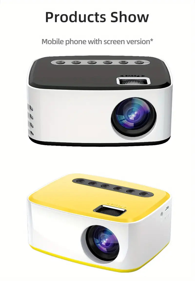 Wireless Mini Projector – Portable for Outdoor or Dorm Use