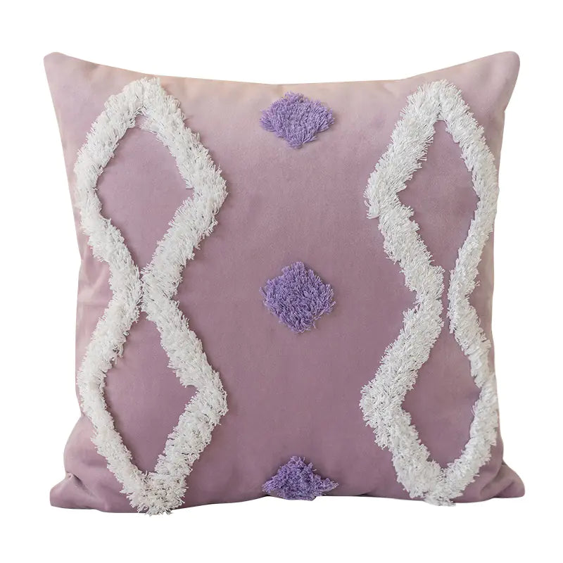 Nordic Tufted Pillowcase – 3D Textured Design