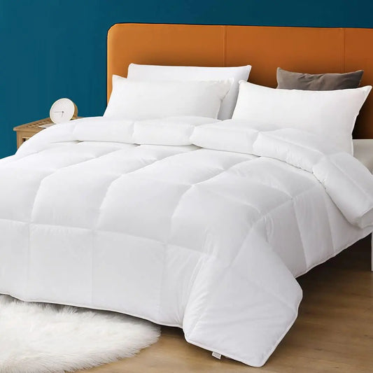 All Season Breathable White Comforter Ultra-Soft Duvet Insert
