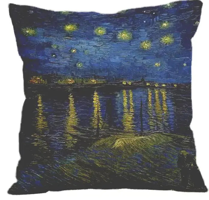 Oil Painting Throw Pillow Cover
