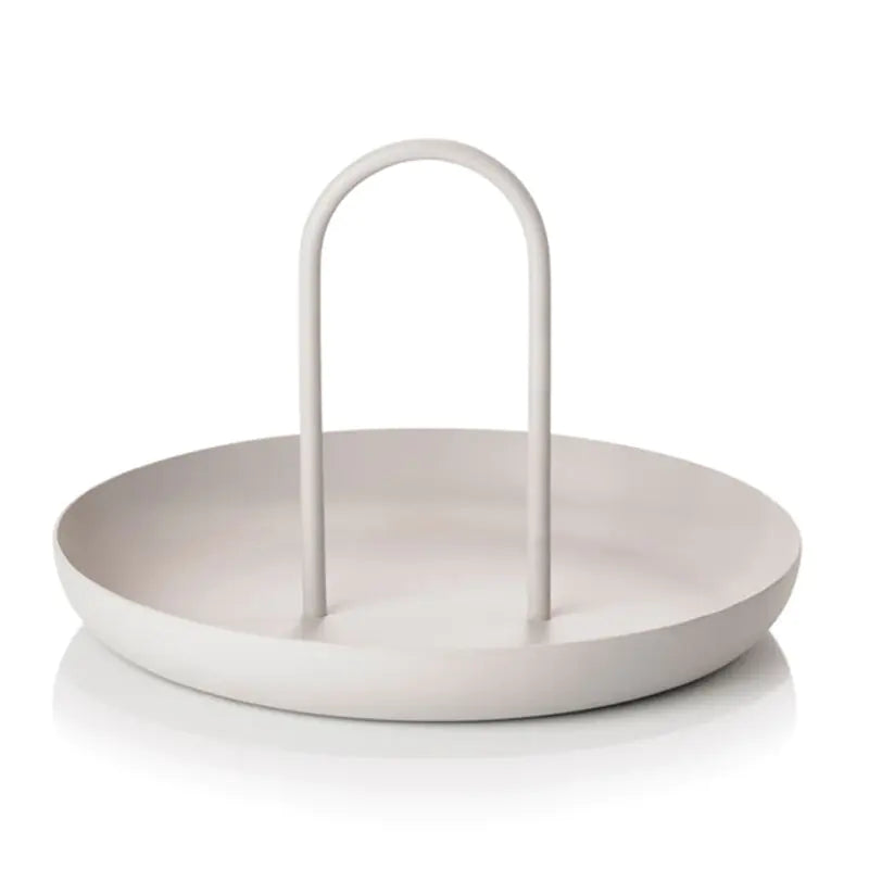 Nordic Modern Handle Tray – Round, Storage & Decor