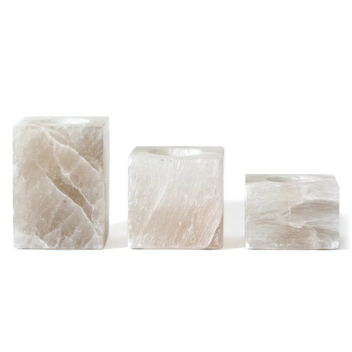 Candle Holder – Aromatherapy Design with Sugar Rock Accent