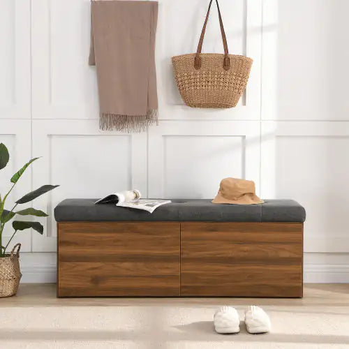 49-Inch Storage Locker Footstool – Multi-Use
