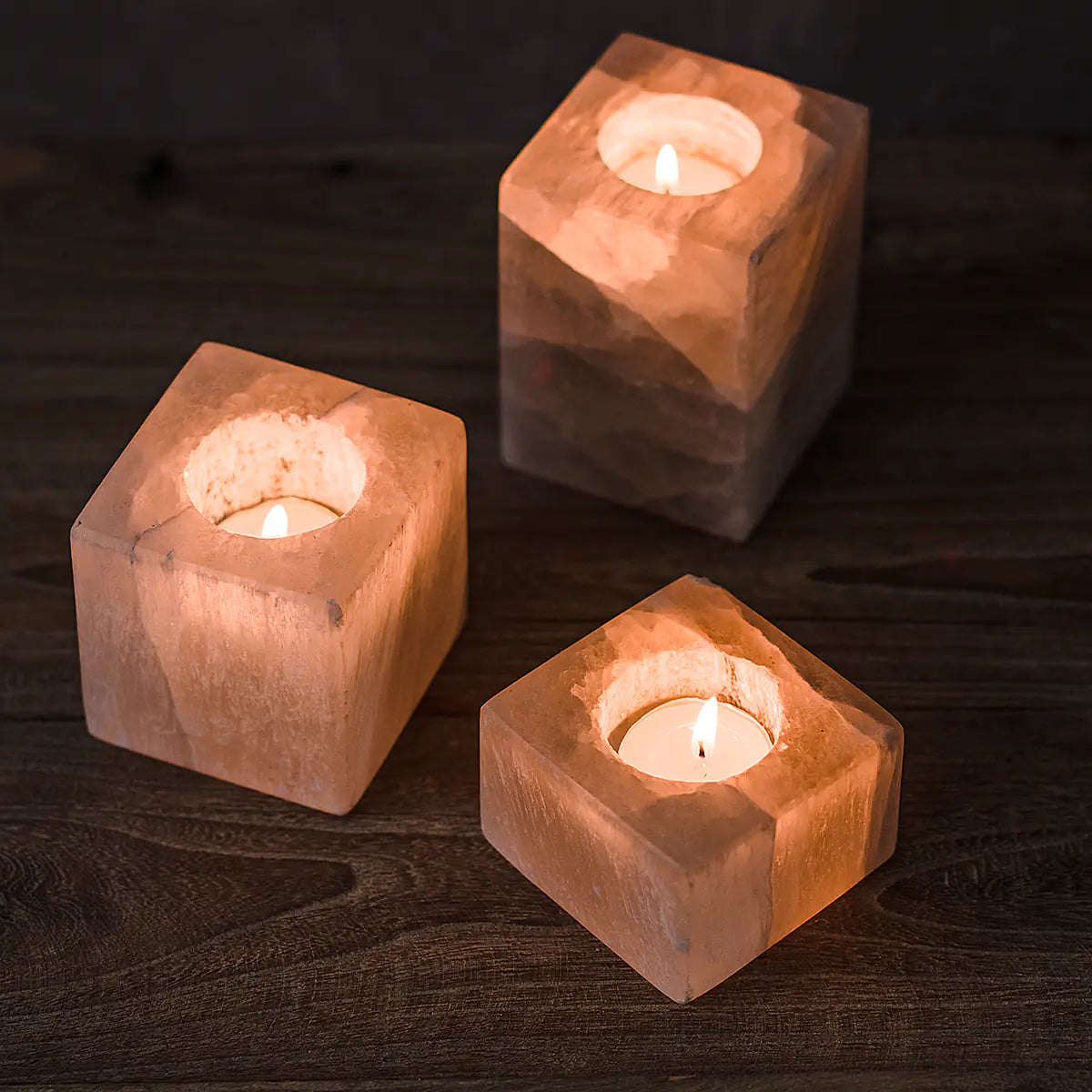 Candle Holder – Aromatherapy Design with Sugar Rock Accent