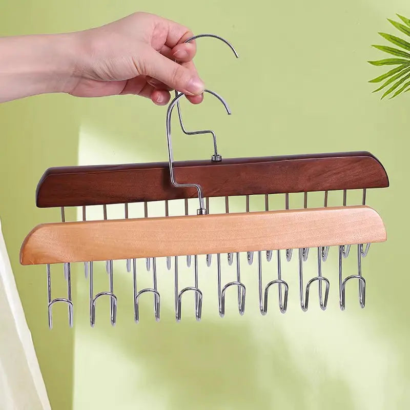 Wooden Multi-Functional Hanger – For Home and Dorm Use
