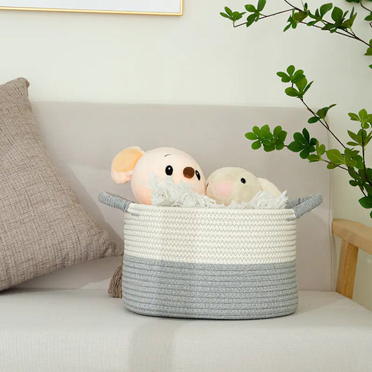 Handmade Cotton Rope Basket – Toy & Laundry Storage