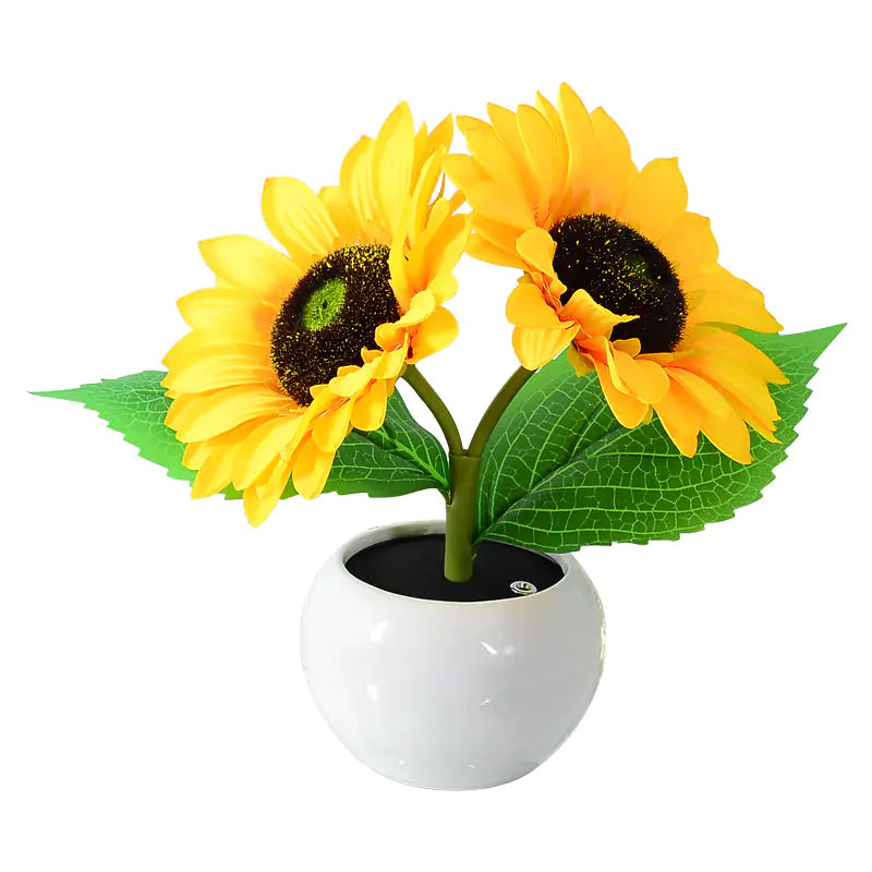 Sunflower Touch Night Light – LED Rechargeable Bouquet