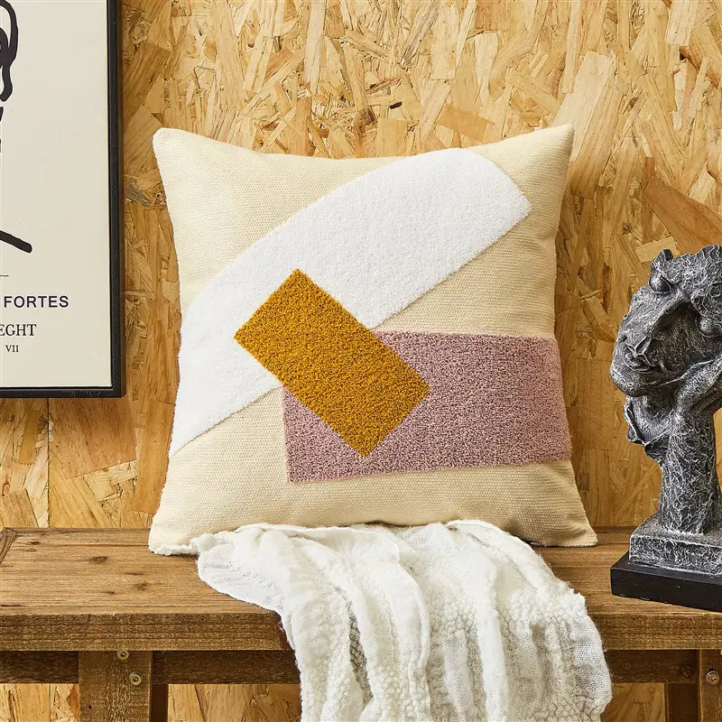 Embroidered Cushion Cover – Simple Decorative Design
