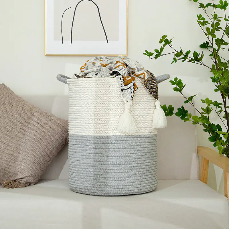 Handmade Cotton Rope Basket – Toy & Laundry Storage