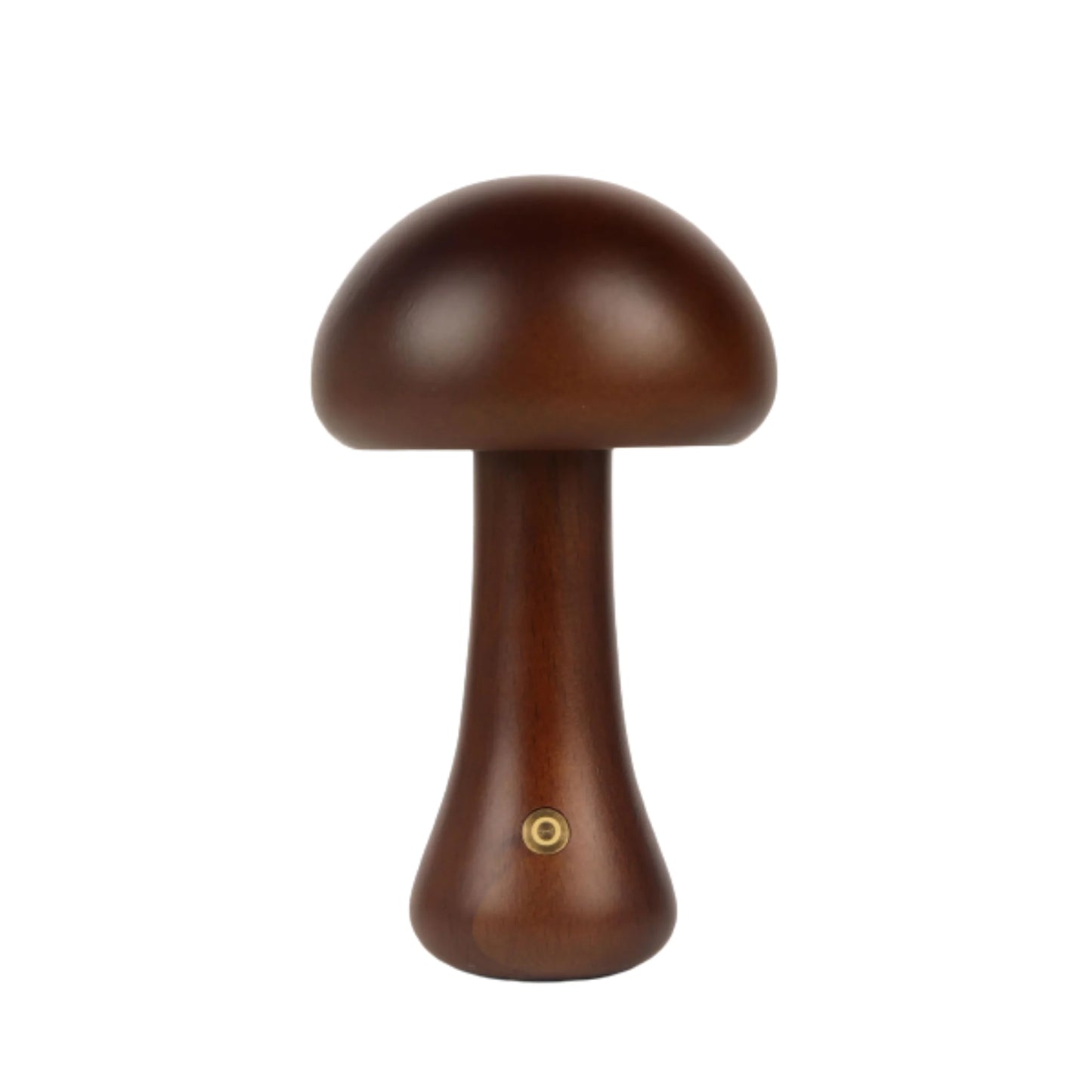 Wooden Mushroom LED Night Light – Rechargeable & Portable