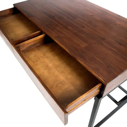 Wooden Desk with Drawers