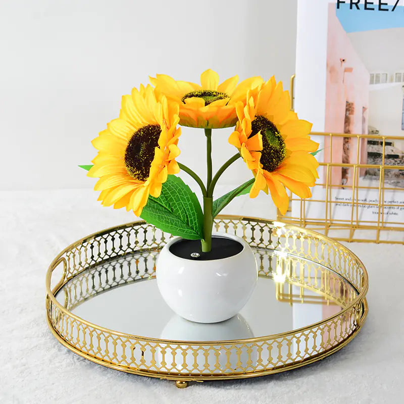 Sunflower Touch Night Light – LED Rechargeable Bouquet