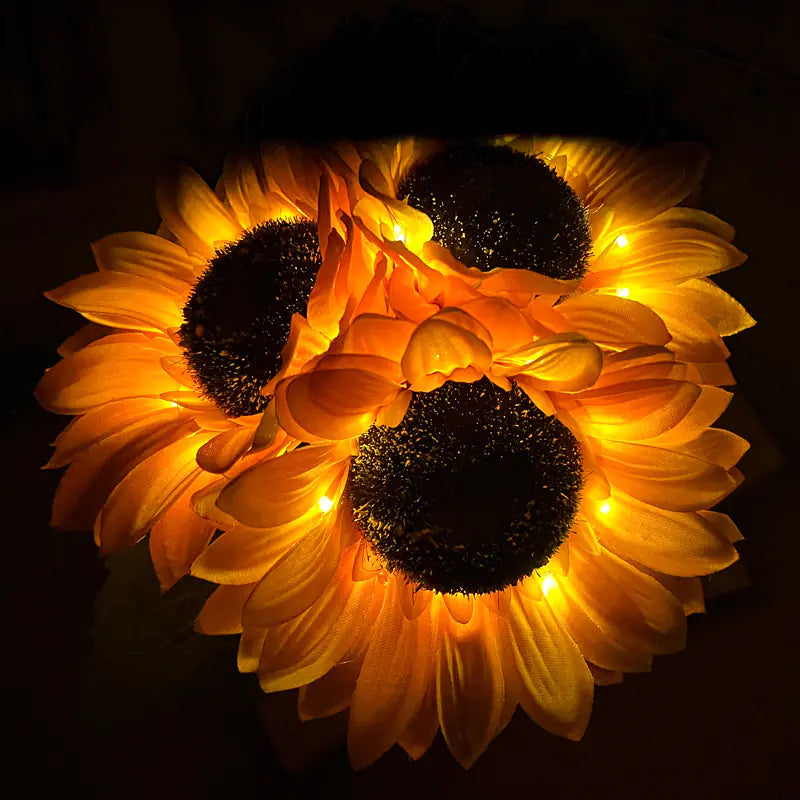 Sunflower Touch Night Light – LED Rechargeable Bouquet