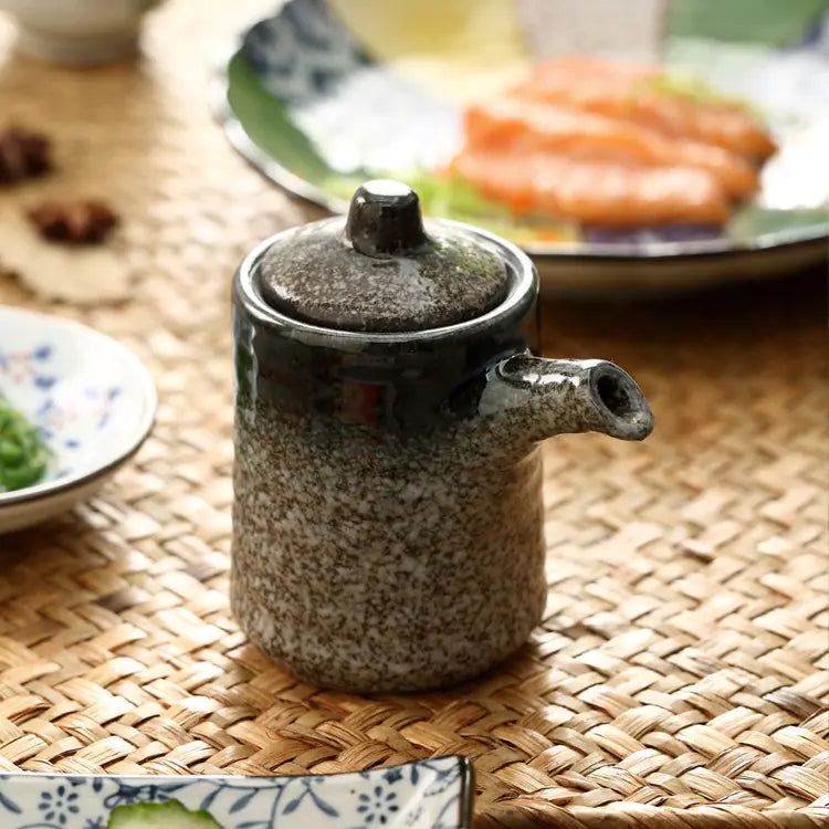Japanese Ceramic Oil Pot