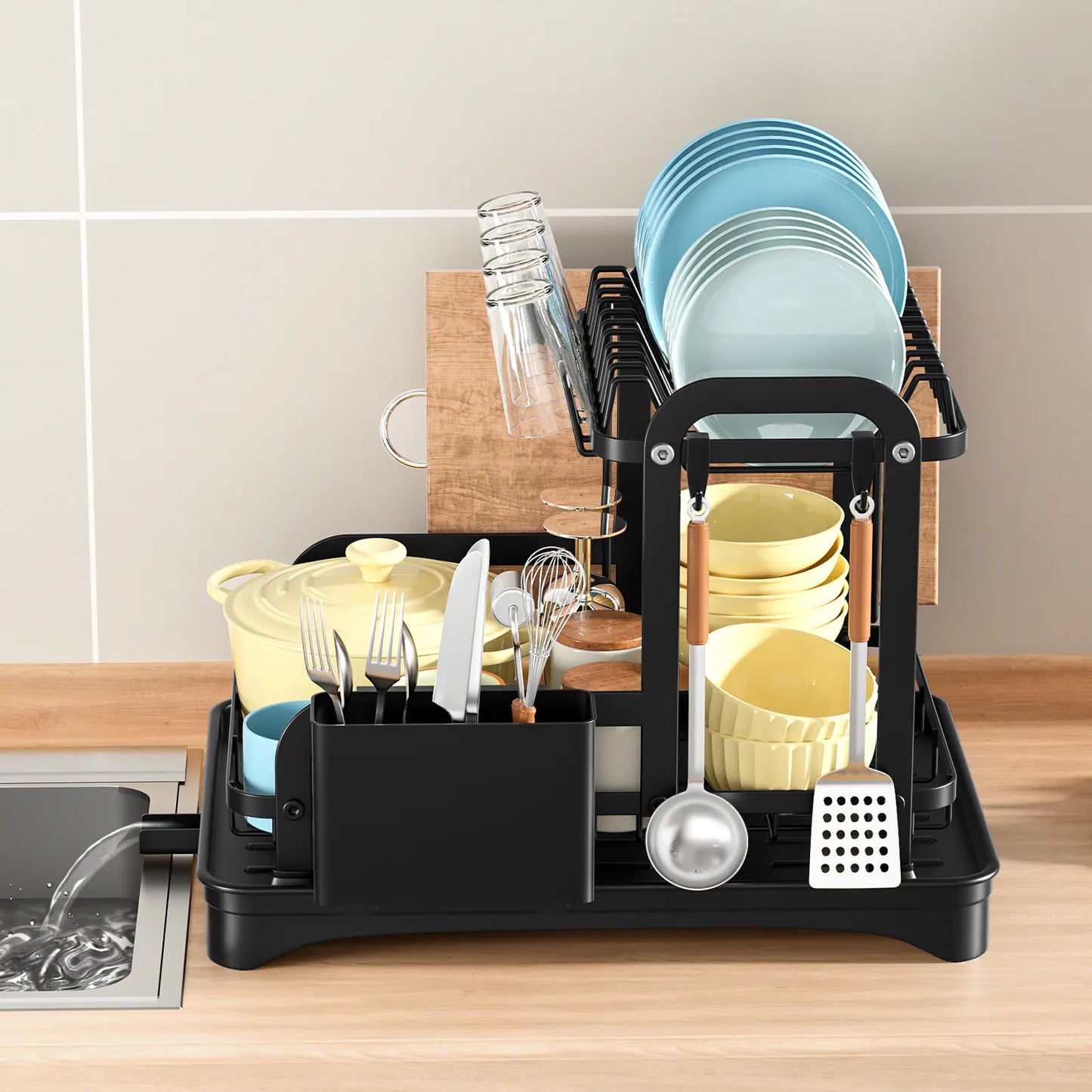 Narrow Kitchen Storage Rack – For Dorm Bowls & Plates