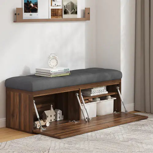 49-Inch Storage Locker Footstool – Multi-Use