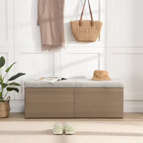 49-Inch Storage Locker Footstool – Multi-Use