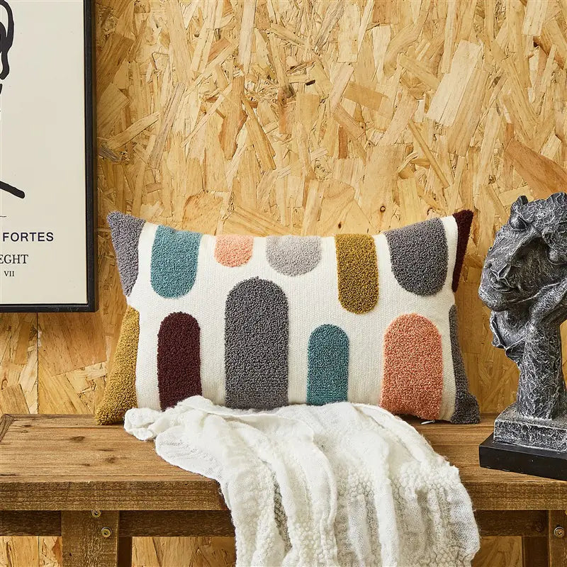 Embroidered Cushion Cover – Simple Decorative Design