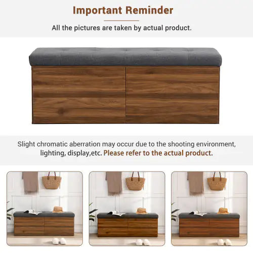 49-Inch Storage Locker Footstool – Multi-Use