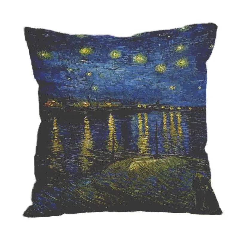 Oil Painting Throw Pillow Cover