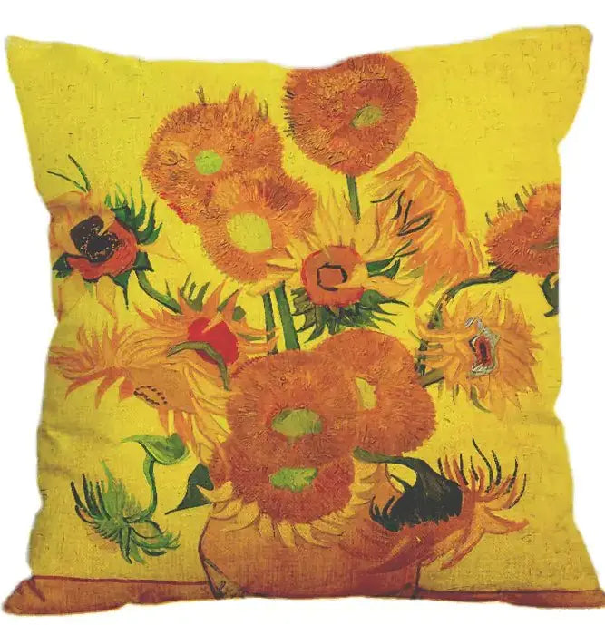 Oil Painting Throw Pillow Cover