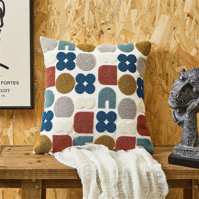 Embroidered Cushion Cover – Simple Decorative Design