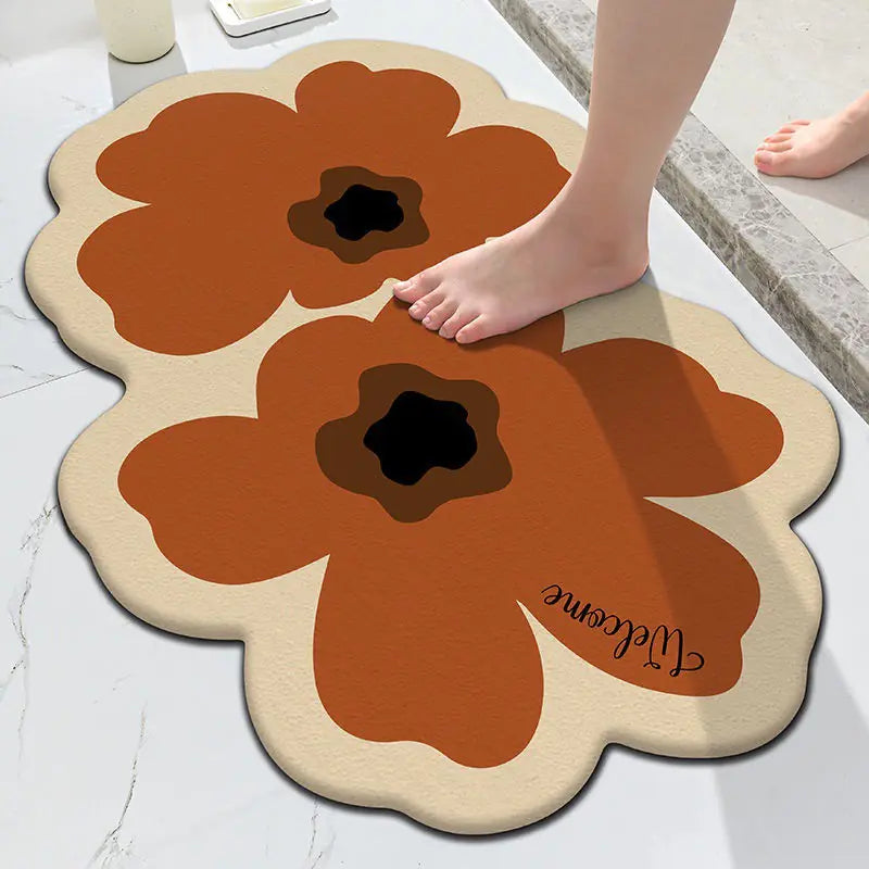 Flower-Shaped Floor Mat – Kitchen and Home Decor