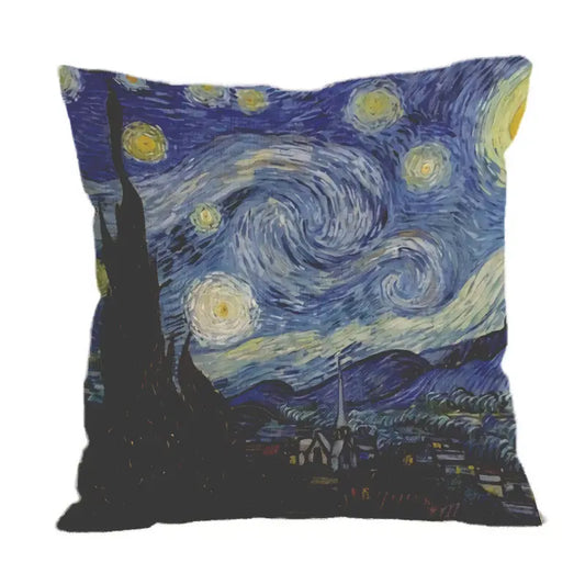 Oil Painting Throw Pillow Cover