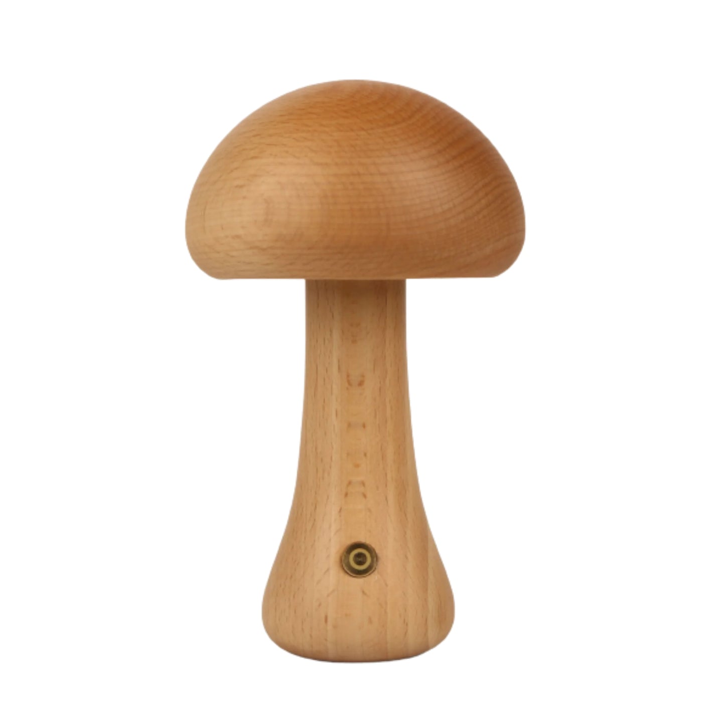 Wooden Mushroom LED Night Light – Rechargeable & Portable