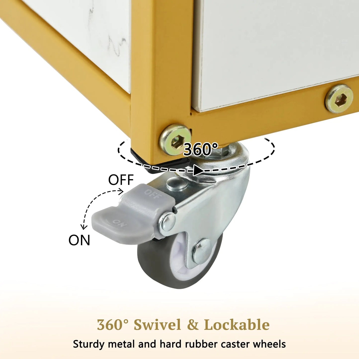 Metal Storage Trolley/Bar Cart