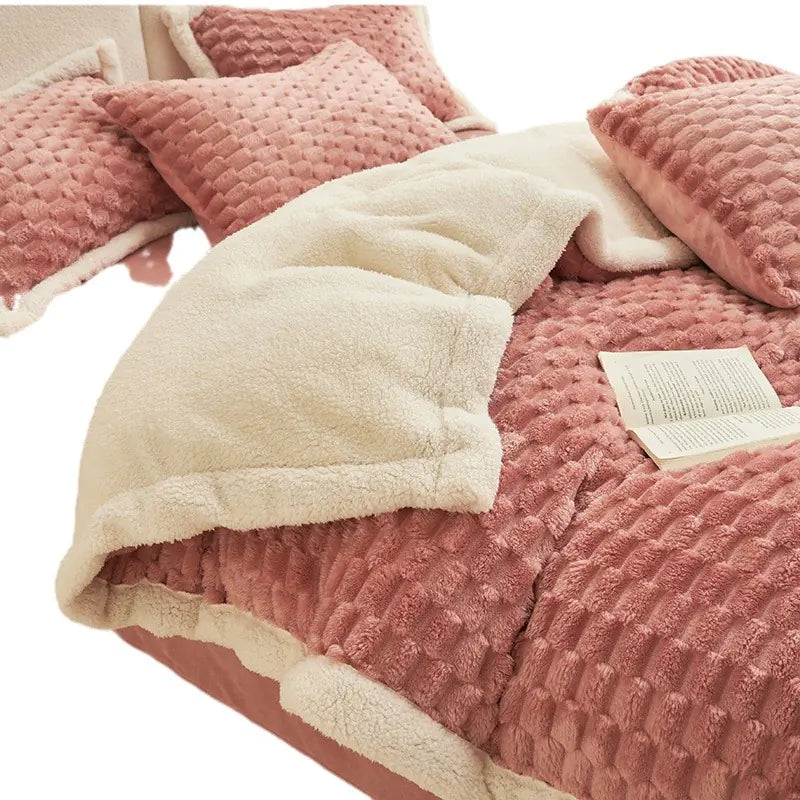Cozy Fleece Bedding Set – 4-Piece, Fall/Winter 2023 Edition