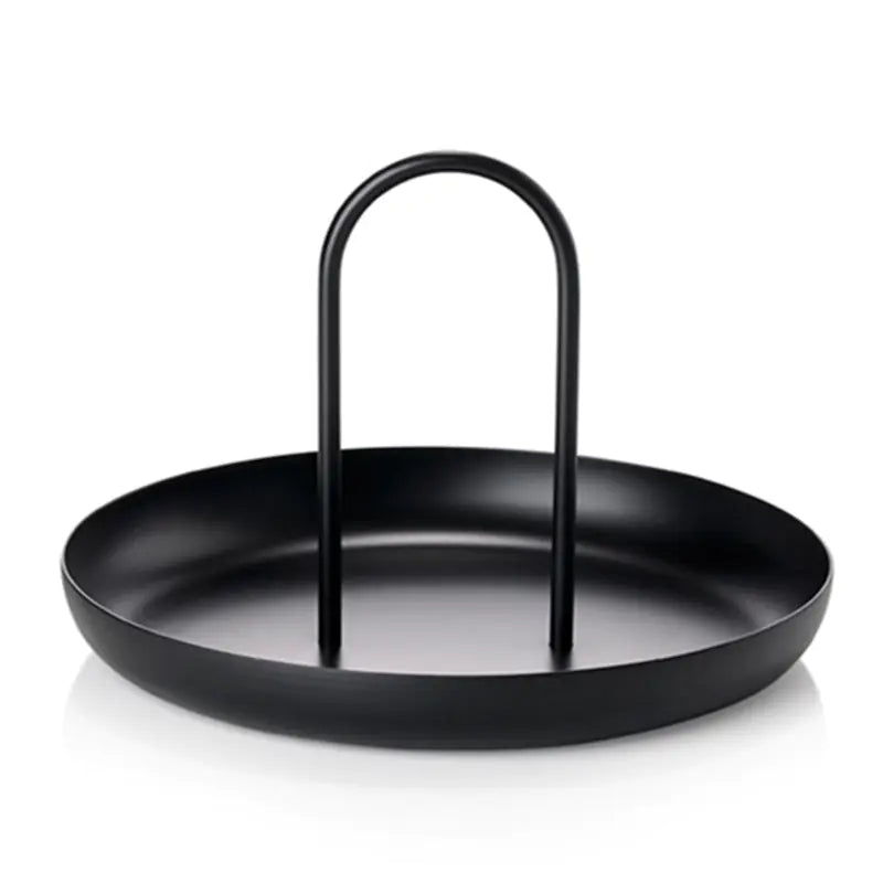 Nordic Modern Handle Tray – Round, Storage & Decor