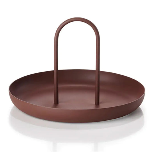 Nordic Modern Handle Tray – Round, Storage & Decor