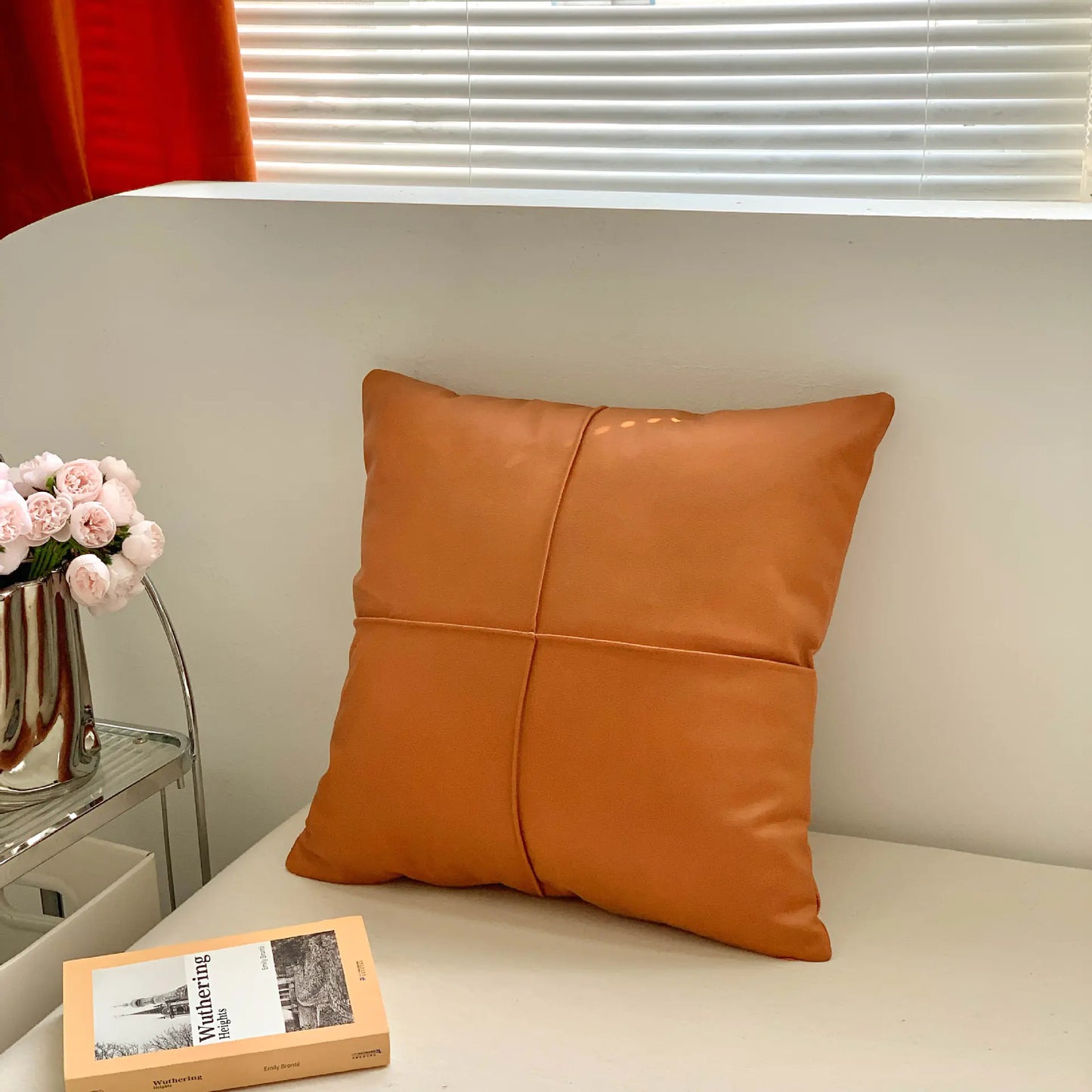 Nordic Cream Floral Embroidered Pillowcase