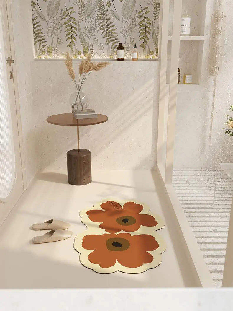 Flower-Shaped Floor Mat – Kitchen and Home Decor