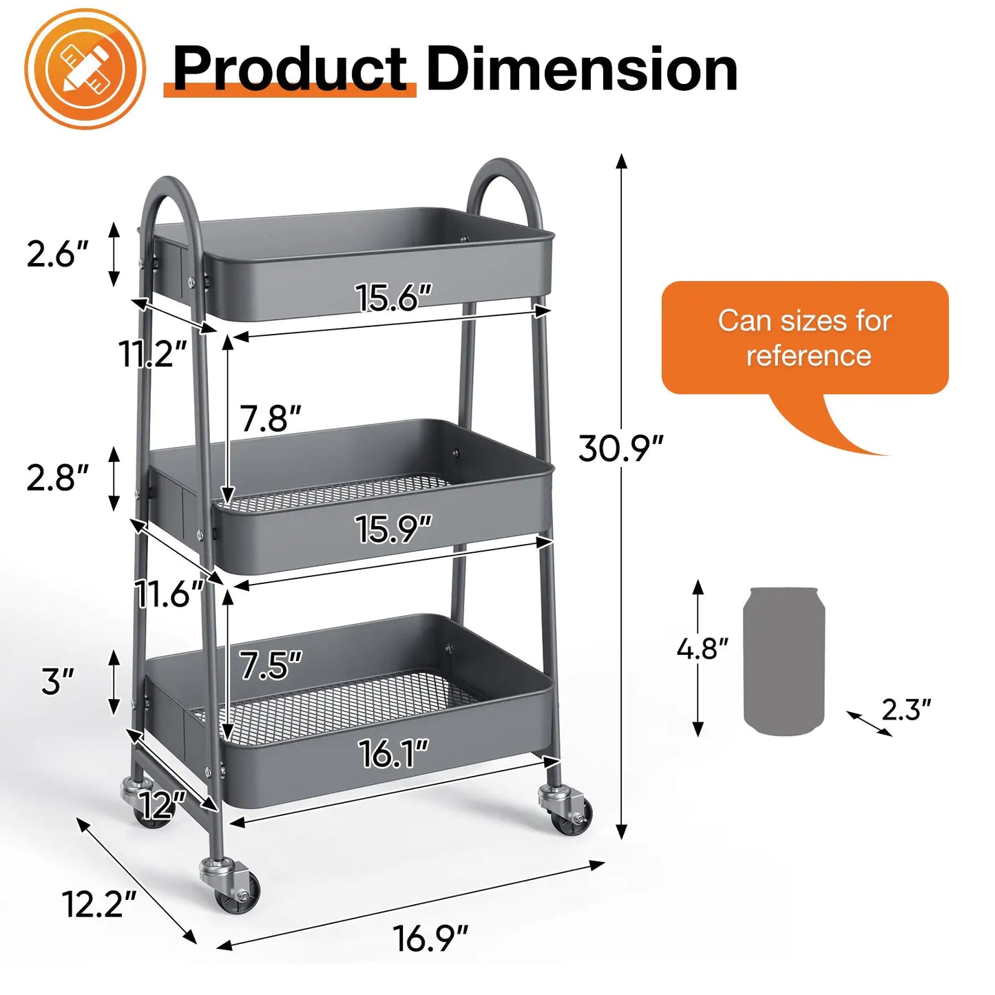 Metal Storage Organizer