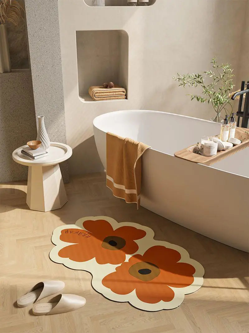 Flower-Shaped Floor Mat – Kitchen and Home Decor
